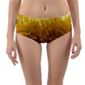 Gold Goldenrod Reversible Mid-Waist Bikini Bottoms View1