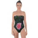 Pink Angular Rose Tie Back One Piece Swimsuit View1