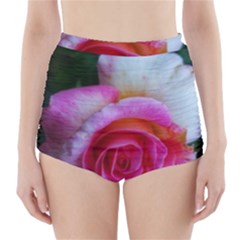Spiral Rose High-waisted Bikini Bottoms by okhismakingart