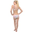 Donut pattern with funny candies Layered Top Bikini Set View2