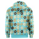 Donuts Pattern With Bites bright pastel blue and brown Men s Overhead Hoodie View2