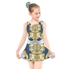 Iranian Navy Special Diver Third Class Badge Kids  Skater Dress Swimsuit by abbeyz71