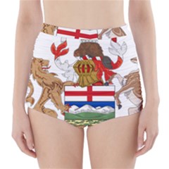 Coat Of Arms Of Alberta High-waisted Bikini Bottoms