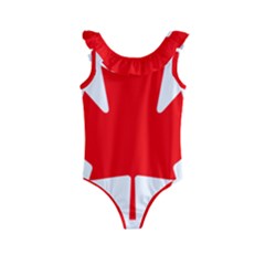 National Flag Of Canada Kids  Frill Swimsuit by abbeyz71
