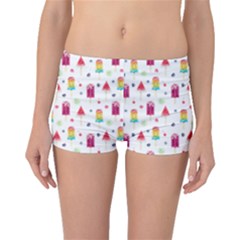Popsicle Juice Watercolor With Fruit Berries And Cherries Summer Pattern Boyleg Bikini Bottoms by genx