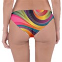 Abstract Colorful Background Wavy Reversible Hipster Bikini Bottoms View2