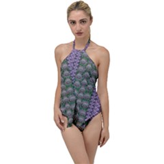 Decorative Juwel And Pearls Ornate Go With The Flow One Piece Swimsuit