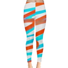 Abstract Colors Print Design Leggings  by dflcprintsclothing