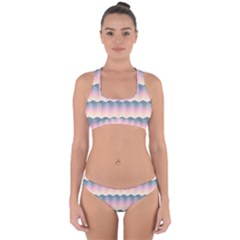 Seamless Pattern Background Block Pink Cross Back Hipster Bikini Set by HermanTelo