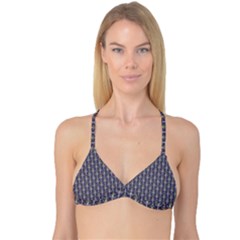 Seamless Pattern Background Fleu Reversible Tri Bikini Top by HermanTelo