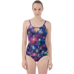Abstract Background Graphic Space Cut Out Top Tankini Set by HermanTelo