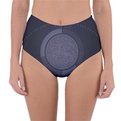 Technology Eye Reversible High-waist Bikini Bottoms by HermanTelo