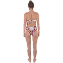 Sun Abstract Mandala Tie Back One Piece Swimsuit View2