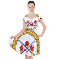 Badge Of The Canadian Army Cap Sleeve Midi Dress by abbeyz71