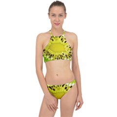 Kiwi Vitamins Eat Fresh Healthy Racer Front Bikini Set by Pakrebo