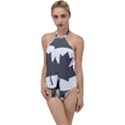 Roundel of Canadian Air Force - Low Visibility Go with the Flow One Piece Swimsuit View1