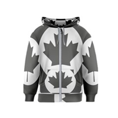 Roundel Of Canadian Air Force - Low Visibility Kids  Zipper Hoodie by abbeyz71