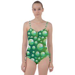 Background Colorful Abstract Circle Sweetheart Tankini Set by HermanTelo