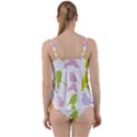 Birds Colourful Background Twist Front Tankini Set View2