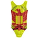 War Flag of South Vietnam Kids  Cut-Out Back One Piece Swimsuit View1