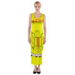 Flag Of Republic Of Vietnam Military Forces Fitted Maxi Dress by abbeyz71