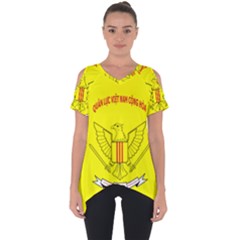 Flag Of Republic Of Vietnam Military Forces Cut Out Side Drop Tee by abbeyz71