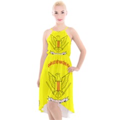 Flag Of Republic Of Vietnam Military Forces High-low Halter Chiffon Dress  by abbeyz71