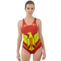 Flag of Army of Republic of Vietnam Cut-Out Back One Piece Swimsuit View1