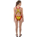 Flag of Army of Republic of Vietnam Cut-Out Back One Piece Swimsuit View2