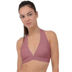 Pattern Star Backround Halter Plunge Bikini Top by HermanTelo