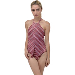 Pattern Star Backround Go With The Flow One Piece Swimsuit by HermanTelo