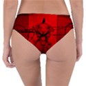 Awesome Creepy Skull With Crowm In Red Colors Reversible Classic Bikini Bottoms View2