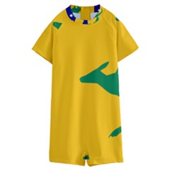 Proposed All Australian Flag Kids  Boyleg Half Suit Swimwear by abbeyz71