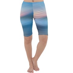 Wave Background Cropped Leggings 