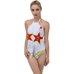 Badge Of People s Liberation Army Rocket Force Go With The Flow One Piece Swimsuit by abbeyz71