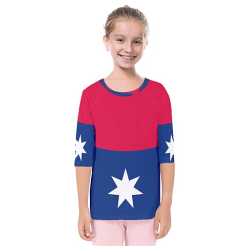 Proposed Australia Down Under Flag Kids  Quarter Sleeve Raglan Tee by abbeyz71