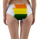 LGBT Flag Map of South Korea Reversible Mid-Waist Bikini Bottoms View2
