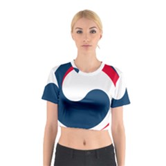 Government Emblem Of Government Of Republic Of Korea Cotton Crop Top by abbeyz71