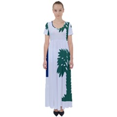 First Proposed South Carolina Flag High Waist Short Sleeve Maxi Dress by abbeyz71