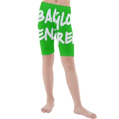 Logo Of Global Greens  Kids  Mid Length Swim Shorts by abbeyz71