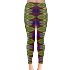 Divine Flowers Striving To Reach Universe Leggings  by pepitasart