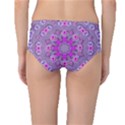 Beautiful Floral Wreaths And Flowers Around The Earth Mid-Waist Bikini Bottoms View2