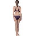 Argyle Dark Purple Yellow Pattern Classic Banded Bikini Set  View2