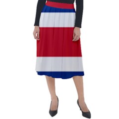 National Flag Of Costa Rica Classic Velour Midi Skirt  by abbeyz71