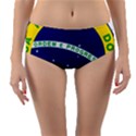 National Seal of Brazil Reversible Mid-Waist Bikini Bottoms View1