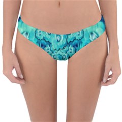 Happy Florals  Giving  Peace Ornate In Green Reversible Hipster Bikini Bottoms by pepitasart
