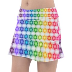 Background Colorful Geometric Tennis Skirt by Pakrebo