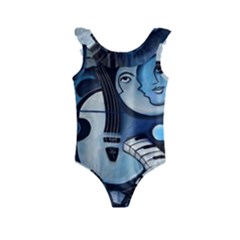 Black & Bleu Kids  Frill Swimsuit by valvescovi