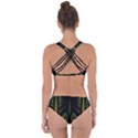 Fractal Texture Pattern Flame Criss Cross Bikini Set View2