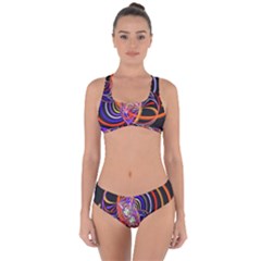 Multicolor Multi Color Circles Criss Cross Bikini Set by Pakrebo